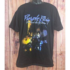 Prince Purple Rain Graphic T-Shirt 2XL Black The Prince Estate